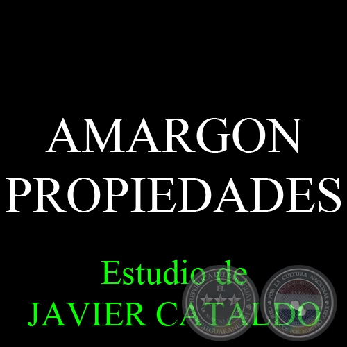 AMARGON - PROPIEDADES - Estudio de JAVIER CATALDO