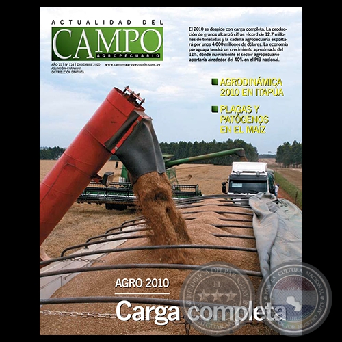 CAMPO AGROPECUARIO - AO 10 - NMERO 114 - DICIEMBRE 2010 - REVISTA DIGITAL