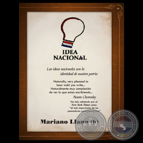 IDEA NACIONAL, 2014 - Por MARIANO RAIMUNDO LLANO DAZ DE VIVAR