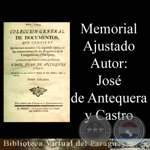 MEMORIAL AJUSTADO - Autor: JOS DE ANTEQUERA Y CASTRO