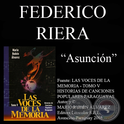 ASUNCIÓN - Música y letra: FEDERICO RIERA