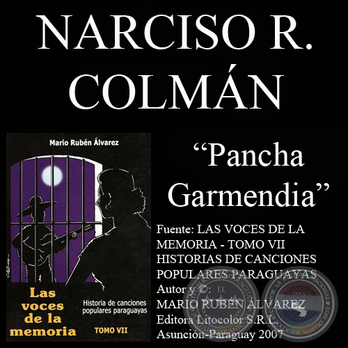 PANCHA GARMENDIA - Letra de NARCISO R. COLMN - ROSICRN