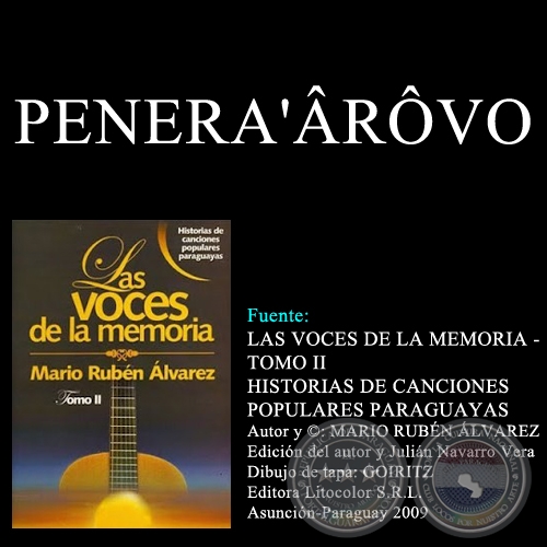 PENERA'ÂRÔVO - Música: JUAN A. TORALES