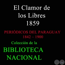 EL CLAMOR DE LOS LIBRES 1859