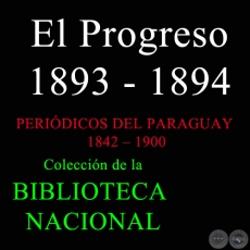 EL PROGRESO 1893 - 1894