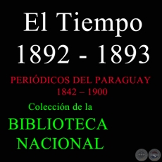 EL TIEMPO 1892 - 1893