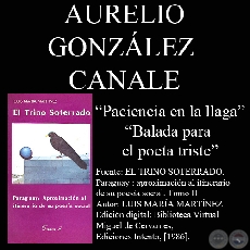 PACIENCIA EN LA LLAGA y BALADA PARA EL POETA TRISTE - Poesas de AURELIO GONZLEZ CANALE