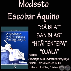 S BLA (SAN BLAS) y HIITNTEPA (OJALA) - Poesas de MODESTO ESCOBAR AQUINO