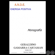 A.N.D.E. - ENERGA POSITIVA - Monografa de GERALDINO GAMARRA CARTAMAN - Ao 2007