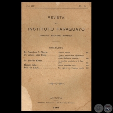 REVISTA DEL INSTITUTO PARAGUAYO - N° 54 - AÑO VIII, 1906 - Director: BELISARIO RIVAROLA 
