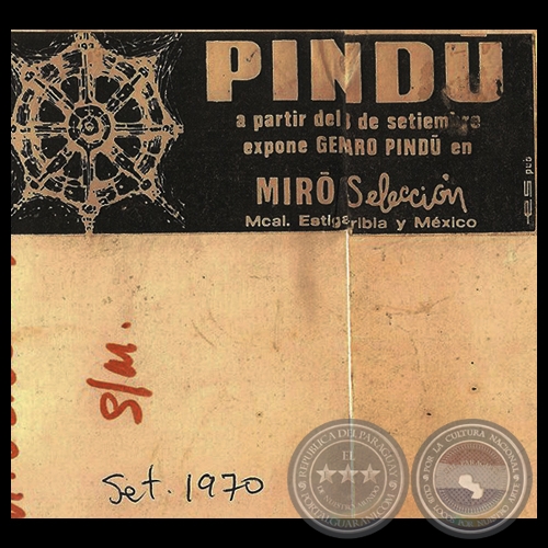 PIND, 1970 - Exposicin de GENARO PIND