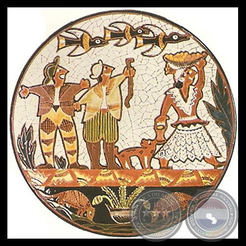 MAMOPA REHÓ JOSEFA - Plato de cerámica de JULIÁN DE LA HERRERÍA