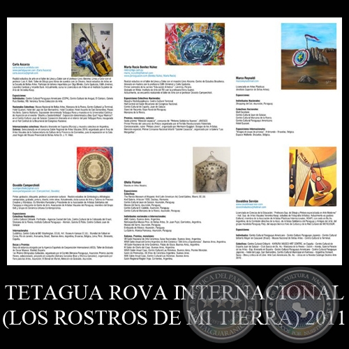 TETAGUA ROVA INTERNACIONAL (LOS ROSTROS DE MI TIERRA), 2011 - ARTISTAS SOLIDARIOS 