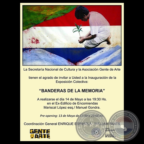 BANDERAS DE LA MEMORIA , 2015 - ASOCIACIN GENTE DE ARTE - Obra de MARTHA UHL