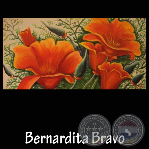 leo sobre lienzo de Bernardita Bravo - Ao 2006