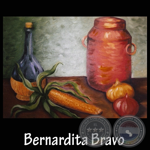 leo sobre lienzo de Bernardita Bravo - Ao 2003