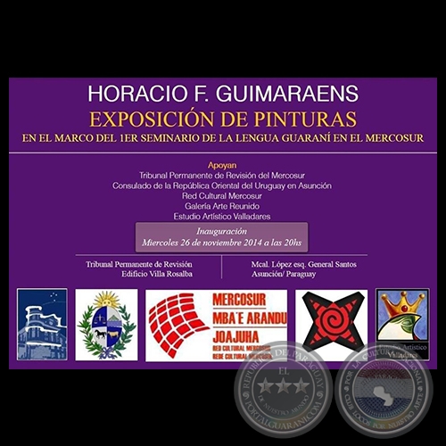 EXPOSICIN DE PINTURAS, 2014 - HORACIO F. GUIMARAENS