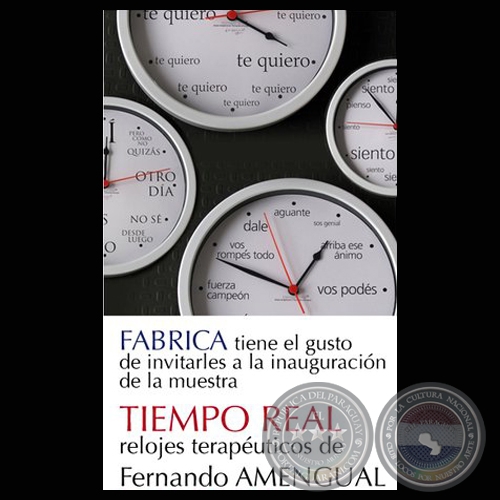 TIEMPO REAL - RELOJES TERAPUTICOS, 2010 - Obra de FERNANDO AMENGUAL