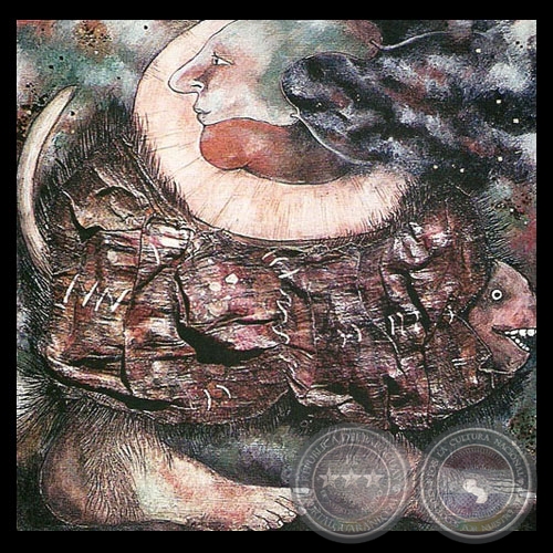 PERSONAJES, 1980 - Acrlico, mixta y collage de RICARDO MIGLIORISI