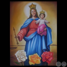 VIRGEN MARÍA Y EL NIÑO JESÚS - Obra de ARIUS ROMERO