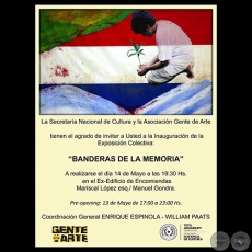 BANDERAS DE LA MEMORIA , 2015 - ASOCIACIÓN GENTE DE ARTE - Obra de NERY IRIBERRI