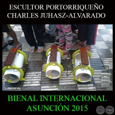 MSICA CON UNA CAJA DE LUSTRABOTAS - CHARLES JUHASZ-ALVARADO - BIA - BIENAL INTERNACIONAL DE ASUNCIN 