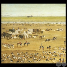 PASAJE DEL RO BATEL, 1865 - leo sobre tela de CANDIDO LPEZ