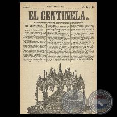 EL CENTINELA Nº 8 PERIÓDICO SERIO..JOCOSO, ASUNCIÓN, JUNIO 13 de 1867