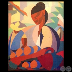LA NARANJERA, 1955 - Pintura al óleo de LUIS TORANZOS