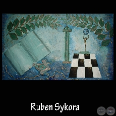 MURAL - Técnica Mixta en relieve - Obra de Rubén Sykora