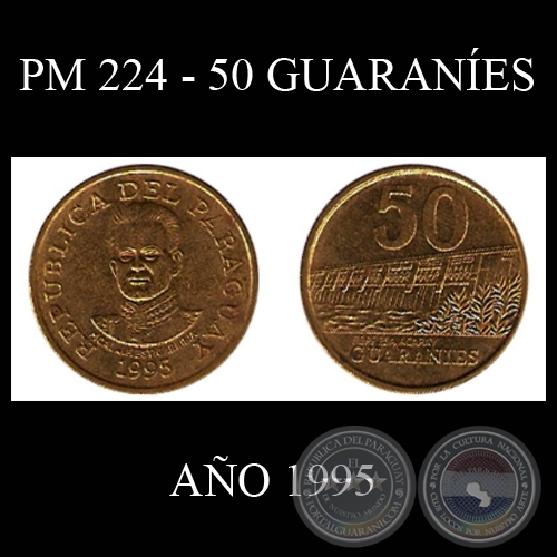 PM 224 - 50 GUARANES  AO 1995