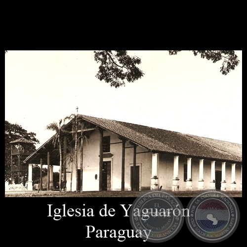 IGLESIA DE YAGUARN (DETALLE) - POSTAL DEL PARAGUAY