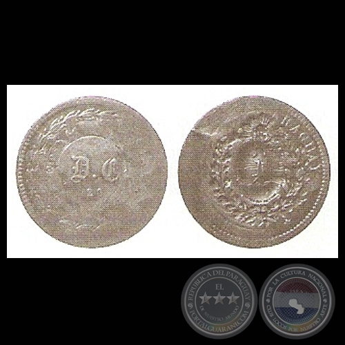 MO 2  2 CENTSIMOS  1870 (Moneda resellada: PM 5  2 CENTSIMOS  1870)