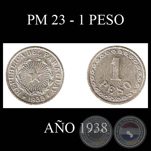 PM 23 - 1 PESO - AO 1938