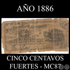 CINCO CENTAVOS FUERTES - MC87. ... - FIRMAS: JOS URDAPILLETA - J.E. SAGUIER