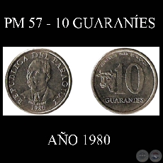 PM 57 - 10 GUARANÍES – AÑO 1980