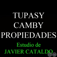 TUPASY CAMBY - PROPIEDADES - Estudio de JAVIER CATALDO