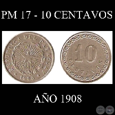 PM 17 - 10 CENTAVOS - AO 1908