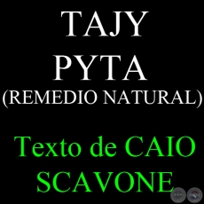 TAJY PYTA (REMEDIO NATURAL) - Texto de CAIO SCAVONE
