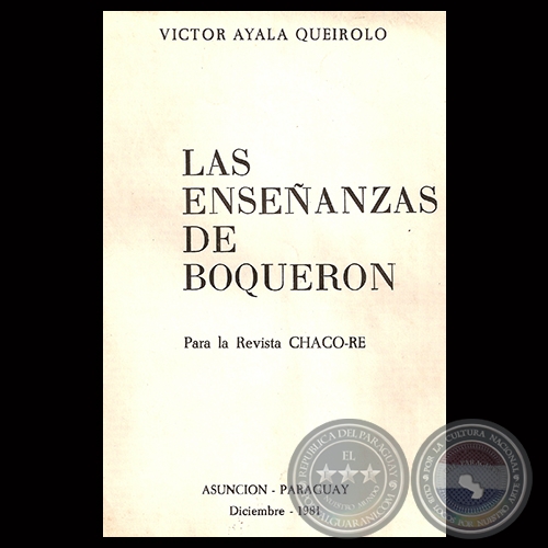 LAS ENSEANZAS DE BOQUERN, 1981 - Por VCTOR AYALA QUEIROLO