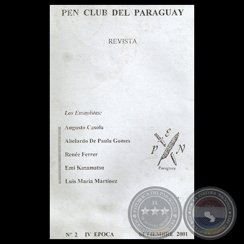 REVISTA DEL PEN CLUB DEL PARAGUAY, 2001 - N 2  IV EPOCA