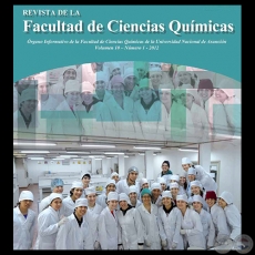 VOLUMEN 10 NMERO 1 AO 2012 - REVISTA de la FACULTAD de CIENCIAS QUMICAS