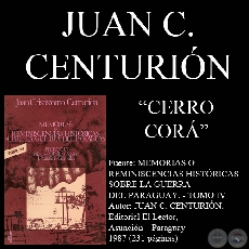 CERRO CORÁ (Autor: JUAN CRISÓSTOMO CENTURIÓN)