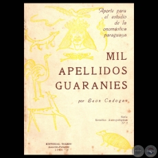 MIL APELLIDOS GUARANIES, 1960 - Por LEN CADOGAN
