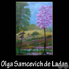 TAJY ROSADO - Pintura de Olga Samcevich de Ladan - Ao 2009