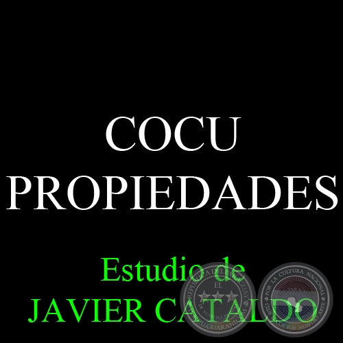 COCU - PROPIEDADES - Estudio de JAVIER CATALDO
