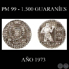 PM 99  1.500 GUARANES  AO 1973