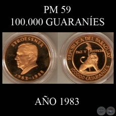 PM 59  100.000 GUARANES  AO 1983
