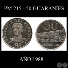 PM 215 - 50 GUARANÍES – AÑO 1988