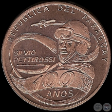 2014 - 100 GUARANES - ORO NRDICO - SILVIO PETTIROSSI